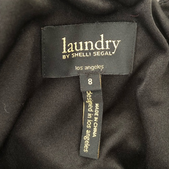 🎉2xHP🎉LAUNDRY SHELLI SEGAL 1-Shoulder Black 👗 - Picture 7 of 7